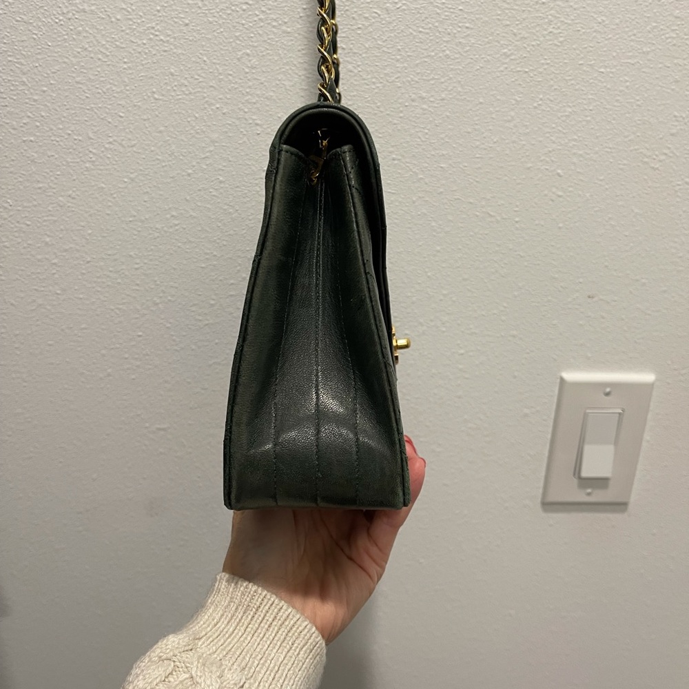 Authentic RARE Vintage Chanel Forest Green Bag - Picture 10 of 15